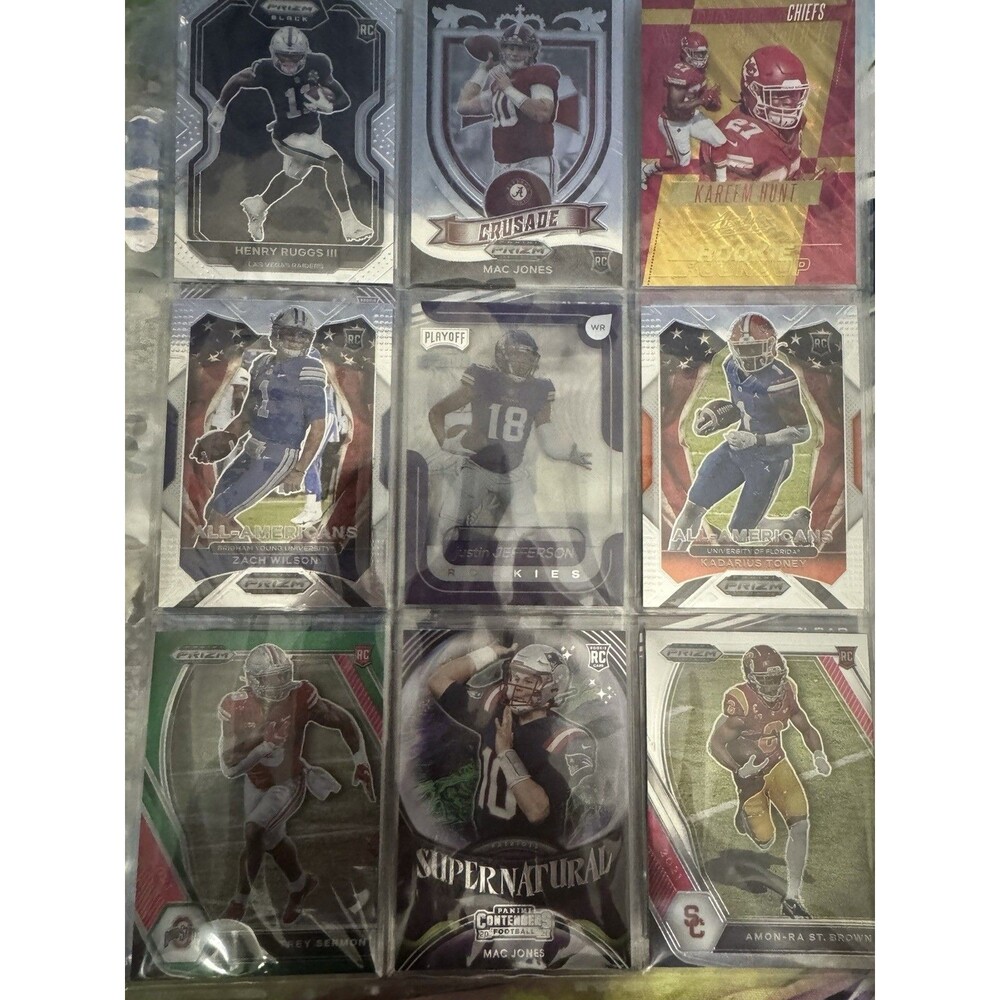 NFL 36 Rookie Prizm/Holo/specialty Card lot 2017-2022 Jefferson/Lamb/Jones/Brown